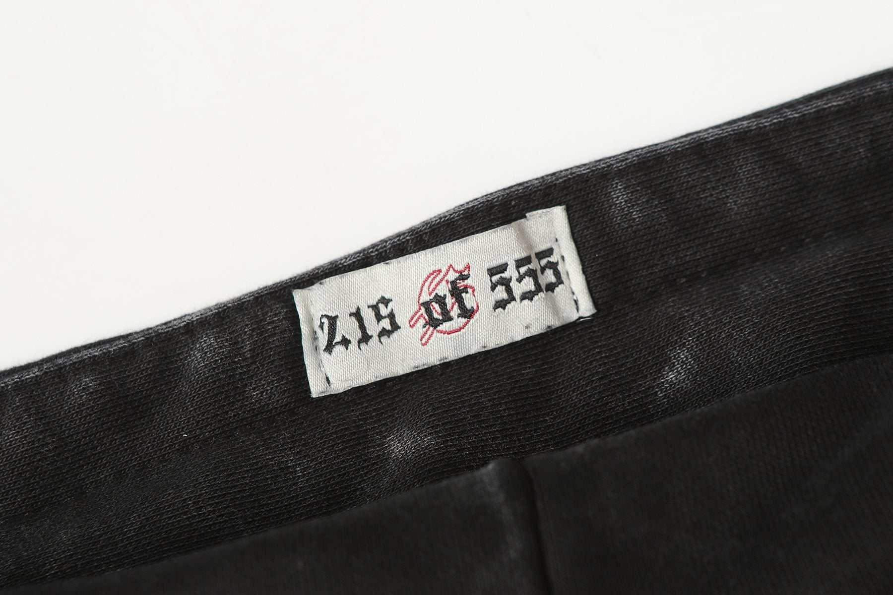 Godspeed Skull Graphic Acid Wash Hoodie — neck_label