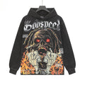 Godspeed Skull Graphic Acid Wash Hoodie — hero