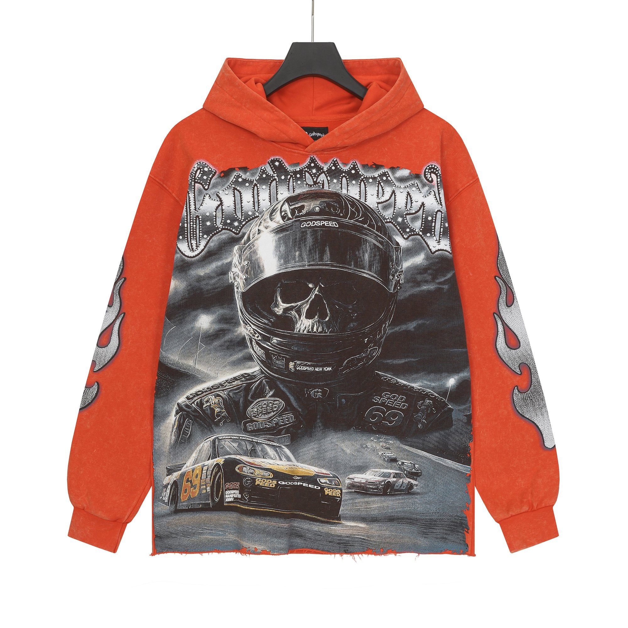 Godspeed Race Before Death Skull Graphic Hoodie — hero