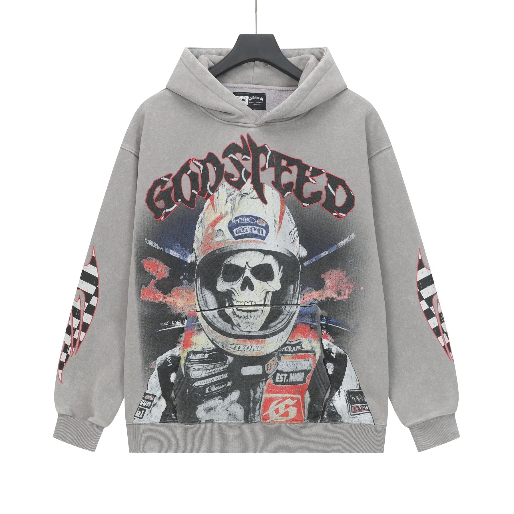 Godspeed Washed Rock Graphic Hoodie — front