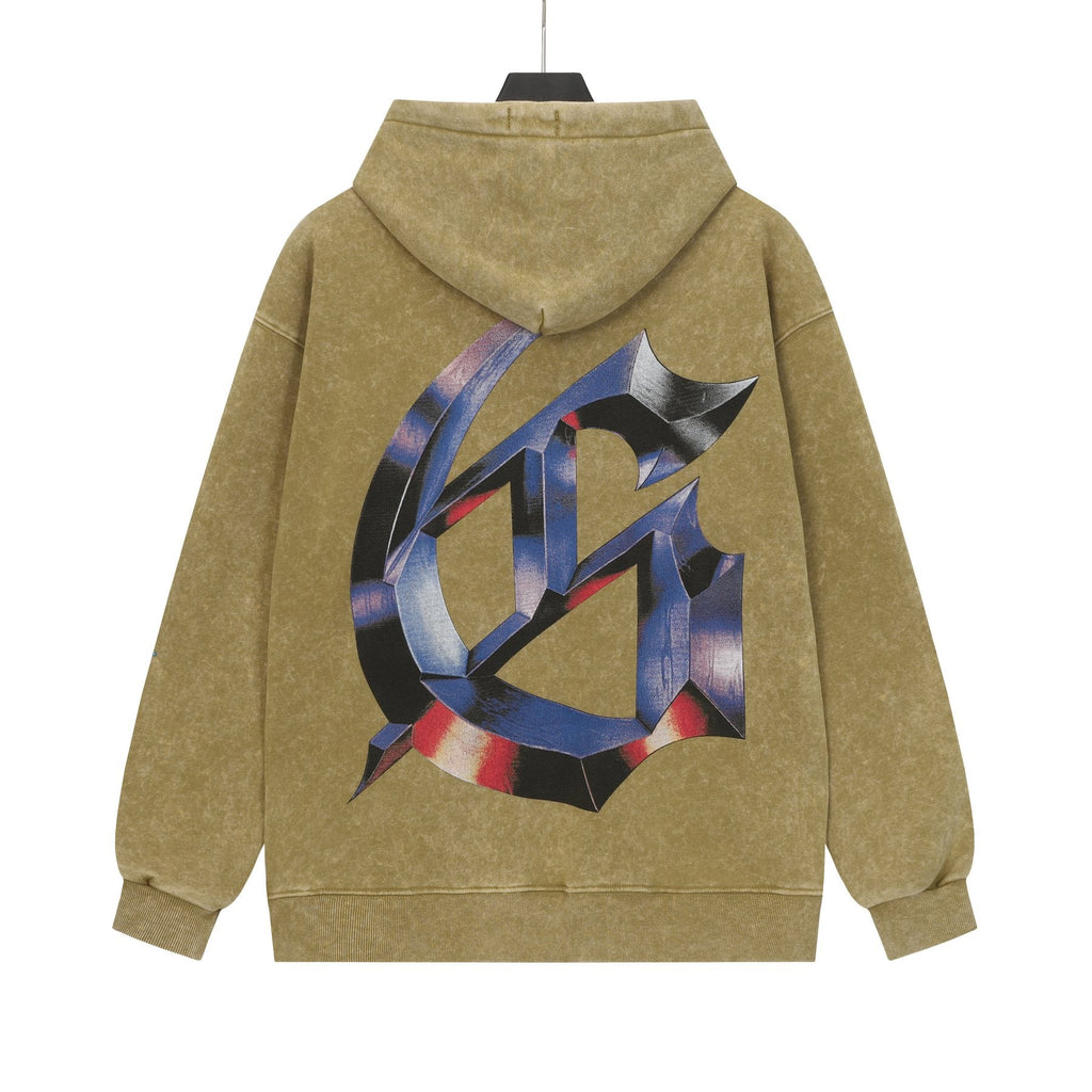 Godspeed Washed Skull Graphic Hoodie — back