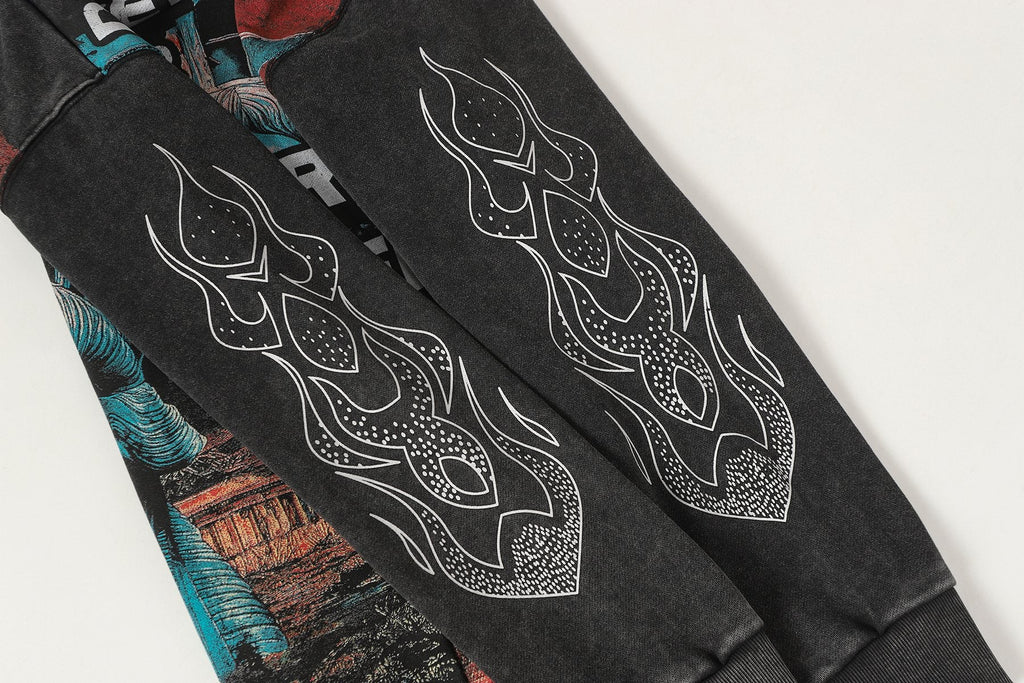 Godspeed Never End War Graphic Hoodie — detail