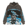 Godspeed Rock Graphic Distressed Hem Hoodie — hero