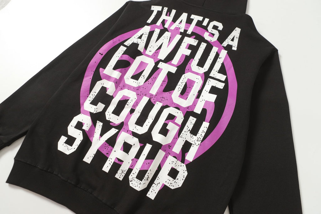 THAT'S A AWFUL LOT OF COUGH SYRUP Tomorrow Star Graphic Hoodie — detail
