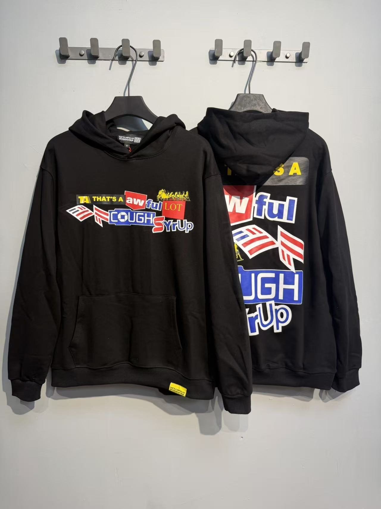 THAT'S A AWFUL LOT OF COUGH SYRUP Star Graphic Hoodie — context