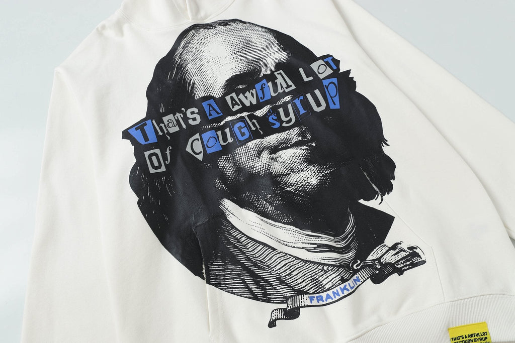 THAT'S A AWFUL LOT OF COUGH SYRUP Rising Star Graphic Hoodie — detail