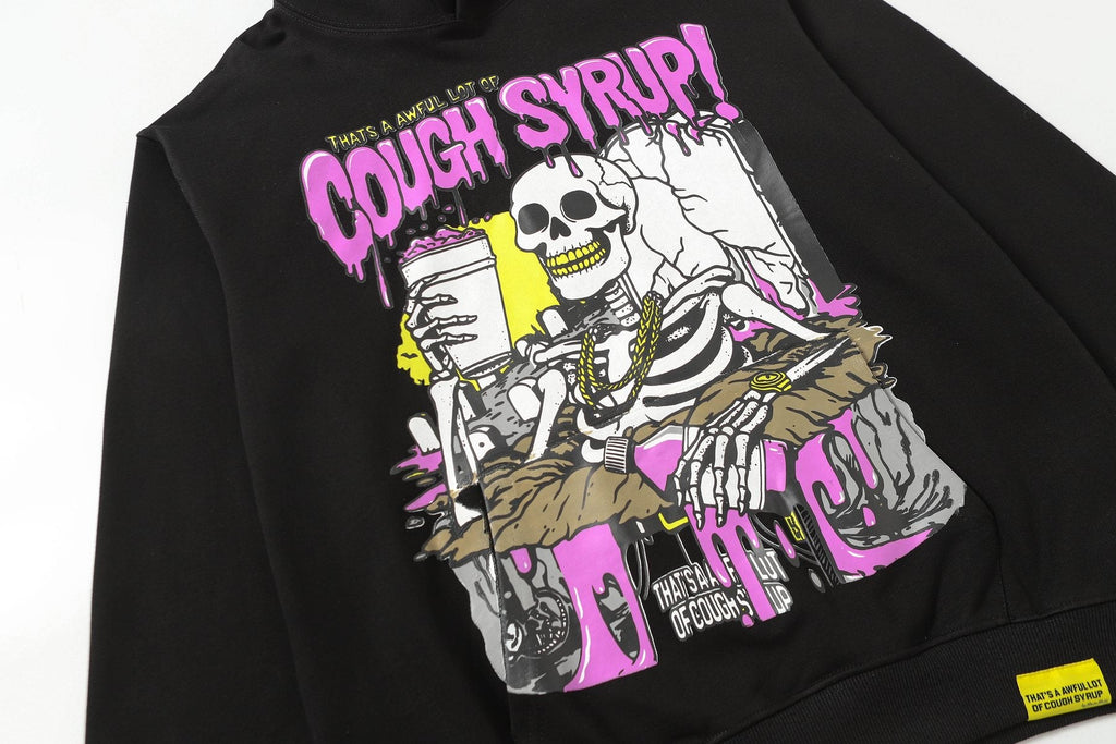 THAT'S A AWFUL LOT OF COUGH SYRUP Tomorrow Star Graphic Hoodie — detail