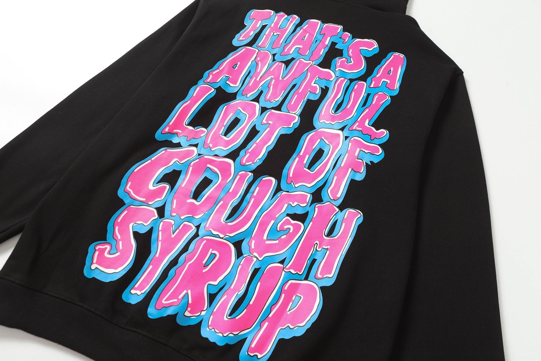 THAT'S A AWFUL LOT OF COUGH SYRUP Star Graphic Hoodie — detail