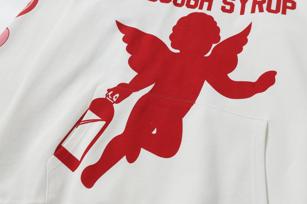 THAT'S A AWFUL LOT OF COUGH SYRUP Angel Tears Graphic Hoodie — detail