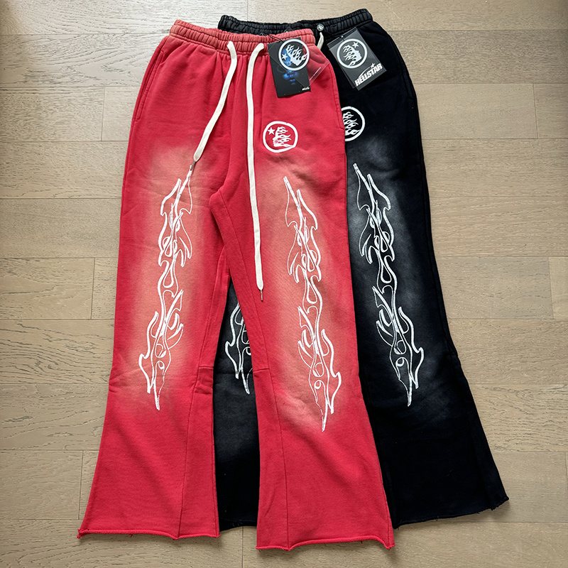 Hellstar Washed Flared Sweatpants — context