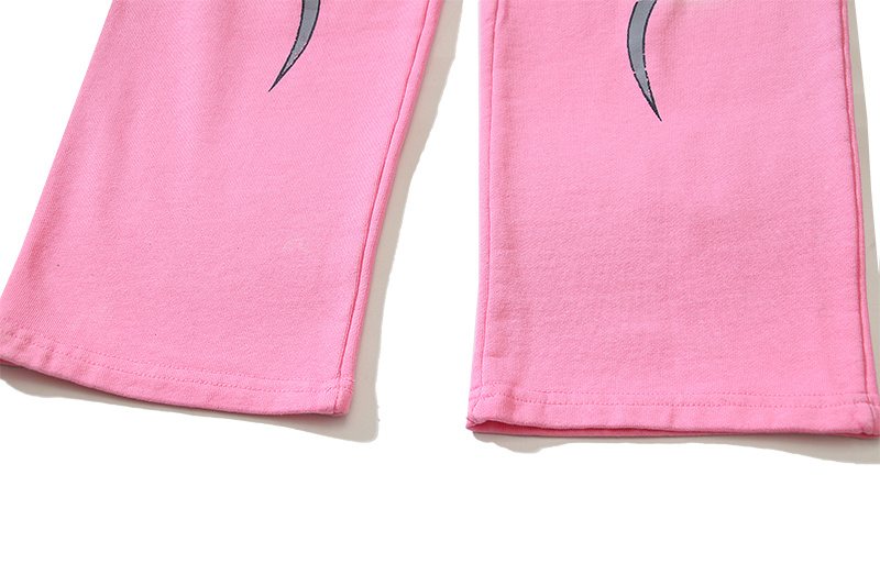 Hellstar Flame Graphic Sweatpants - Pink — detail