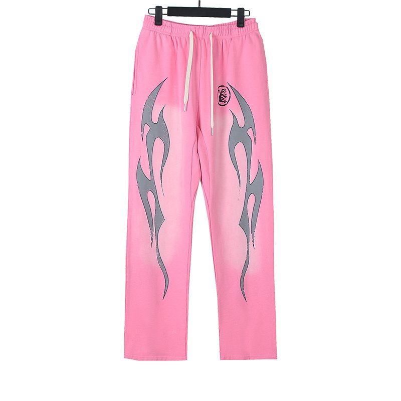 Hellstar Flame Graphic Sweatpants - Pink — hero