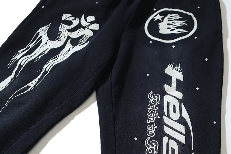 Hellstar Graphic Flared Sweatpants — detail