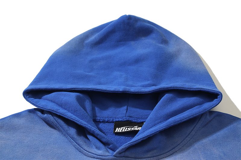 Hellstar Washed Flame Star Graphic Hoodie — detail