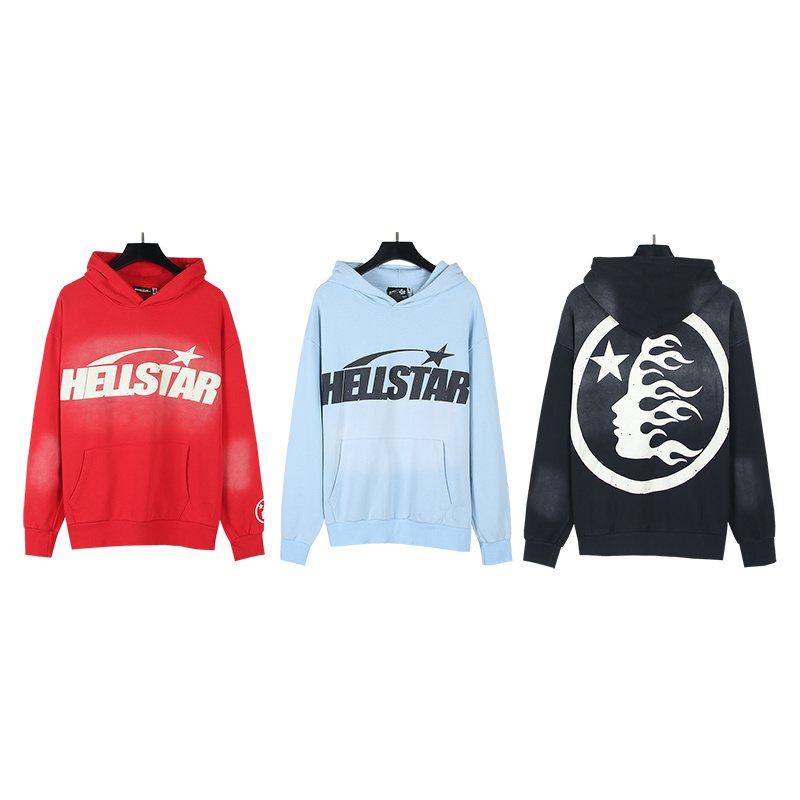 Hellstar Washed Face Flame Graphic Hoodie — comparison