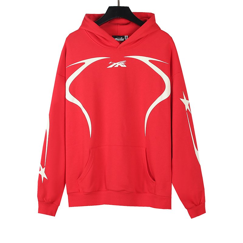 Hellstar Star & Flame Graphic Hoodie — front