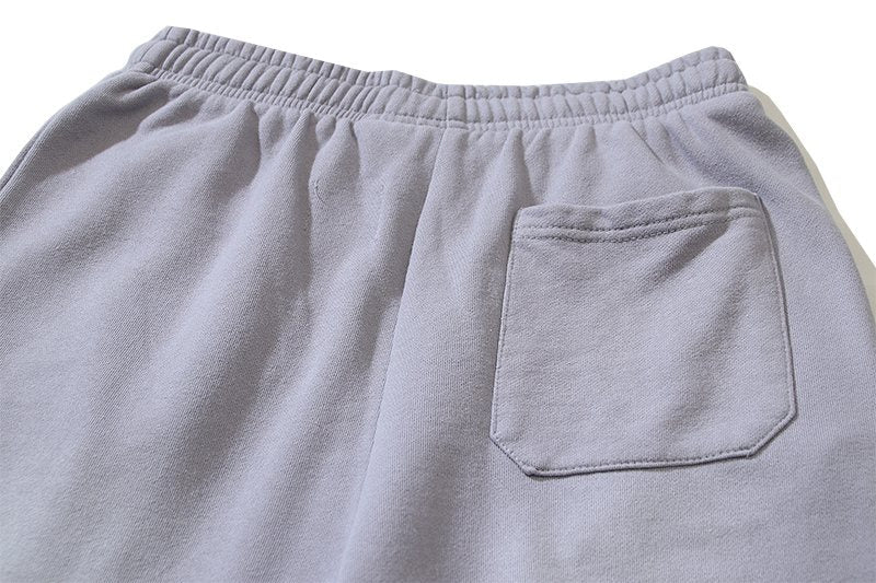 Hellstar Washed Grey Flame Graphic Sweatpants — detail