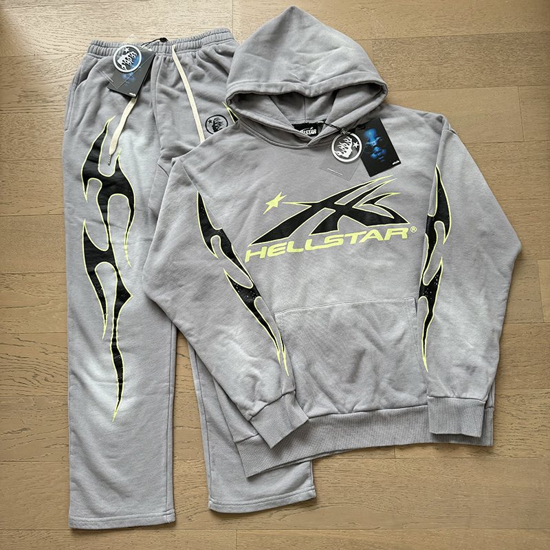 Hellstar Washed Graphic Sweatpants — context