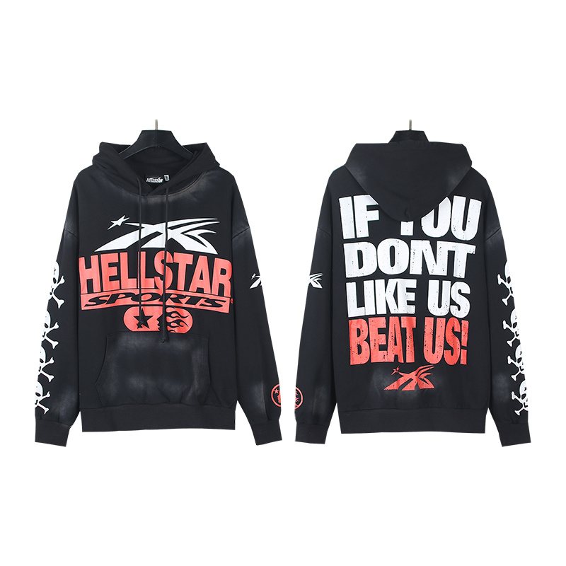 Hellstar Beat Us Washed Graphic Hoodie — comparison