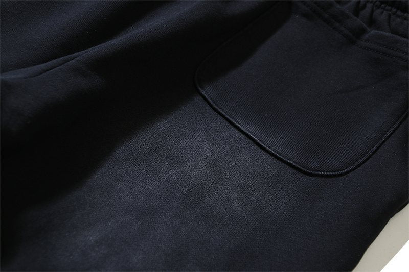 Hellstar Washed Black Graphic Sweatpants — detail