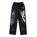 Hellstar Washed Black Graphic Sweatpants — hero