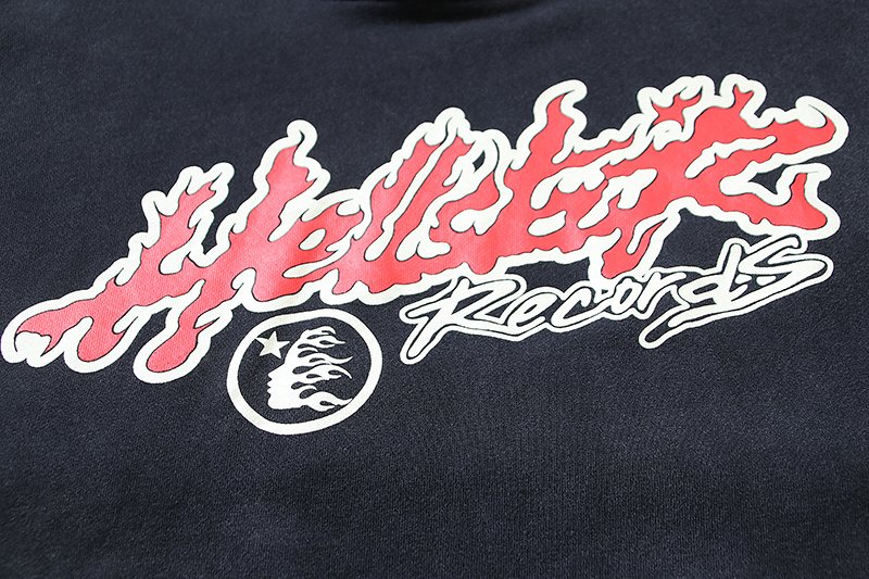 Hellstar Tour Washed Black Graphic Hoodie — detail