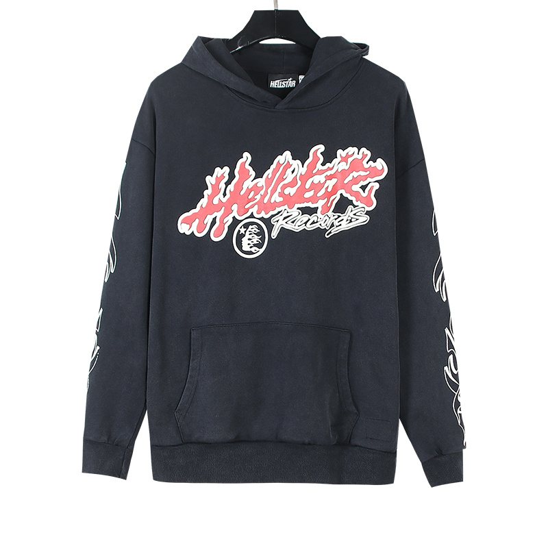 Hellstar Tour Washed Black Graphic Hoodie — hero