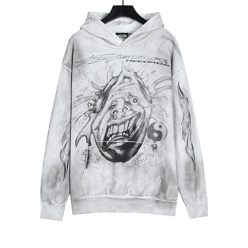 Hellstar Records Graphic Hoodie & Pants Matching Set — front