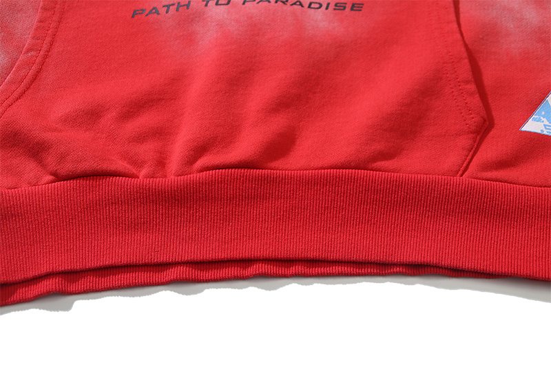 Hellstar Washed Red Graphic Hoodie — detail
