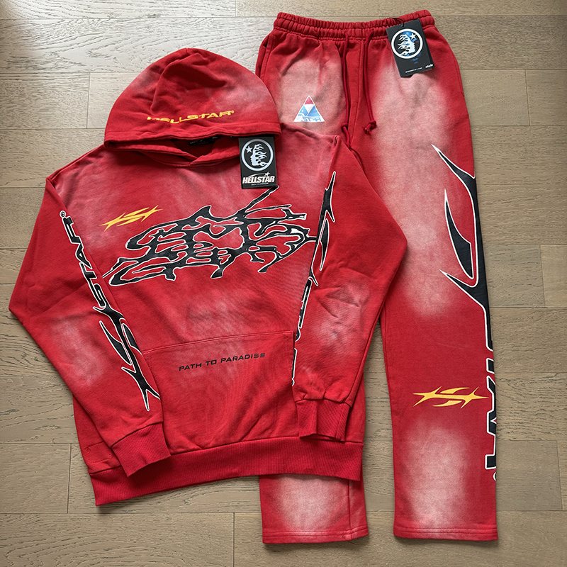 Hellstar Path to Paradise Washed Red Matching Set — hero