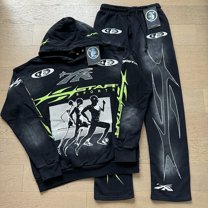 Hellstar Star Sports Washed Hoodie & Sweatpants Set — hero