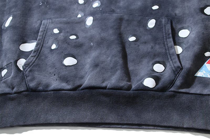 Hellstar Washed Splatter Graphic Hoodie — detail