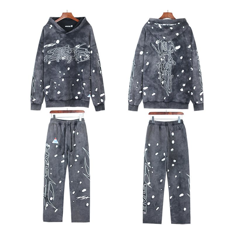Hellstar Acid Wash Graphic Hoodie & Sweatpants Matching Set — hero