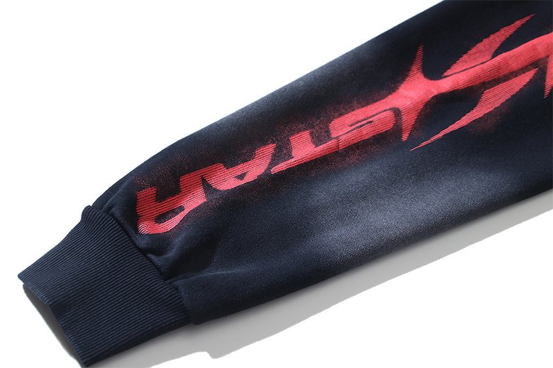 Hellstar Sport Graphic Hoodie - Washed Black — detail