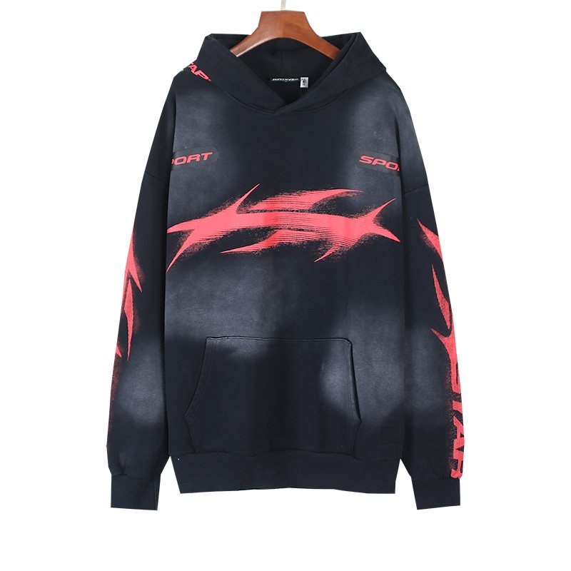 Hellstar Sport Graphic Hoodie - Washed Black — hero