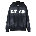 Hellstar Paint-Splatter Zip-Up Hoodie — hero