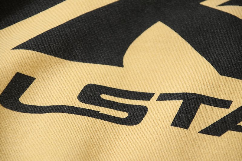 Hellstar Washed Yellow Graphic Zip Hoodie — detail