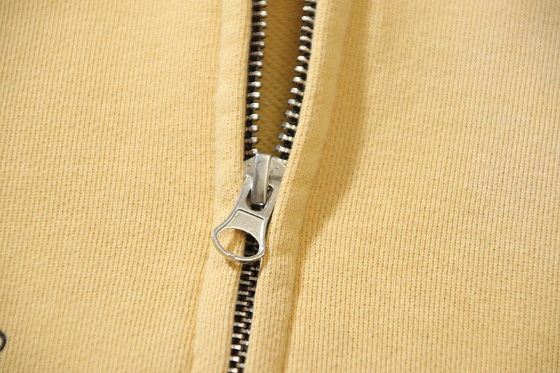 Hellstar Washed Yellow Graphic Zip Hoodie — detail