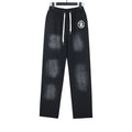 Hellstar Washed Black Logo Sweatpants — hero