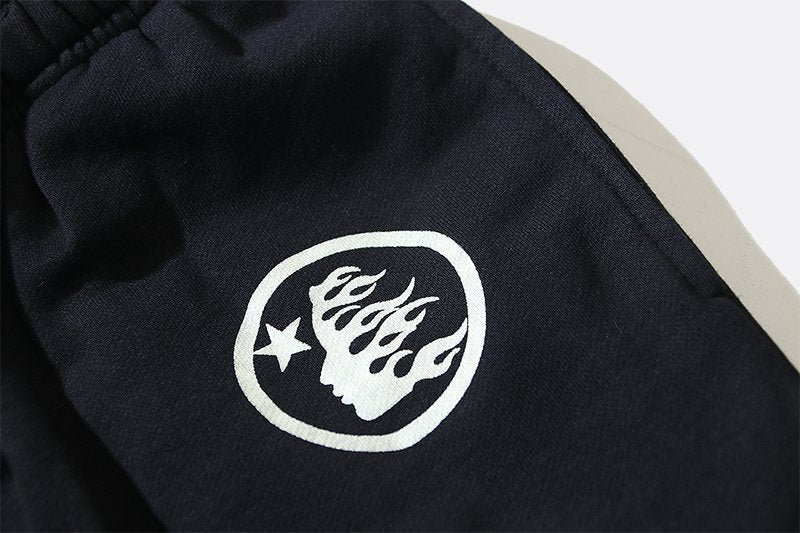 Hellstar Washed Black Logo Sweatpants — detail