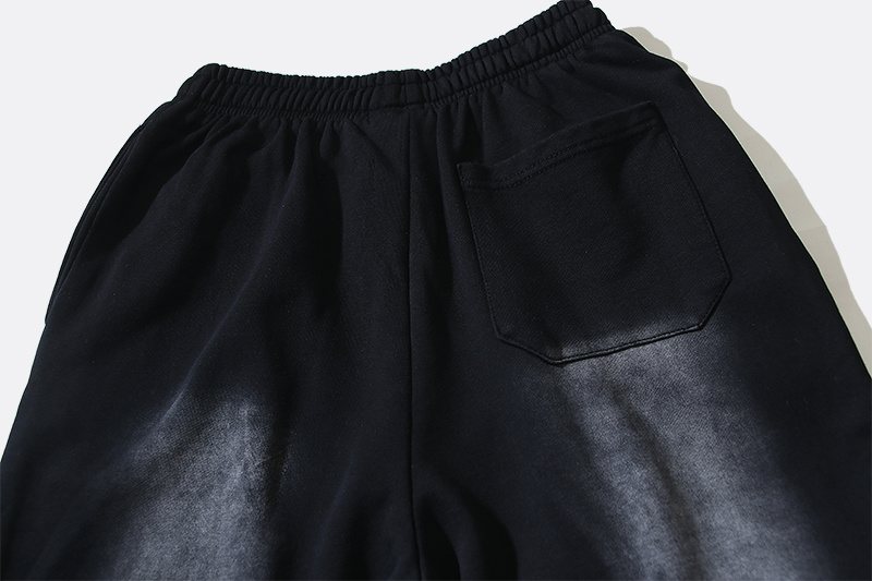 Hellstar Washed Black Logo Sweatpants — detail