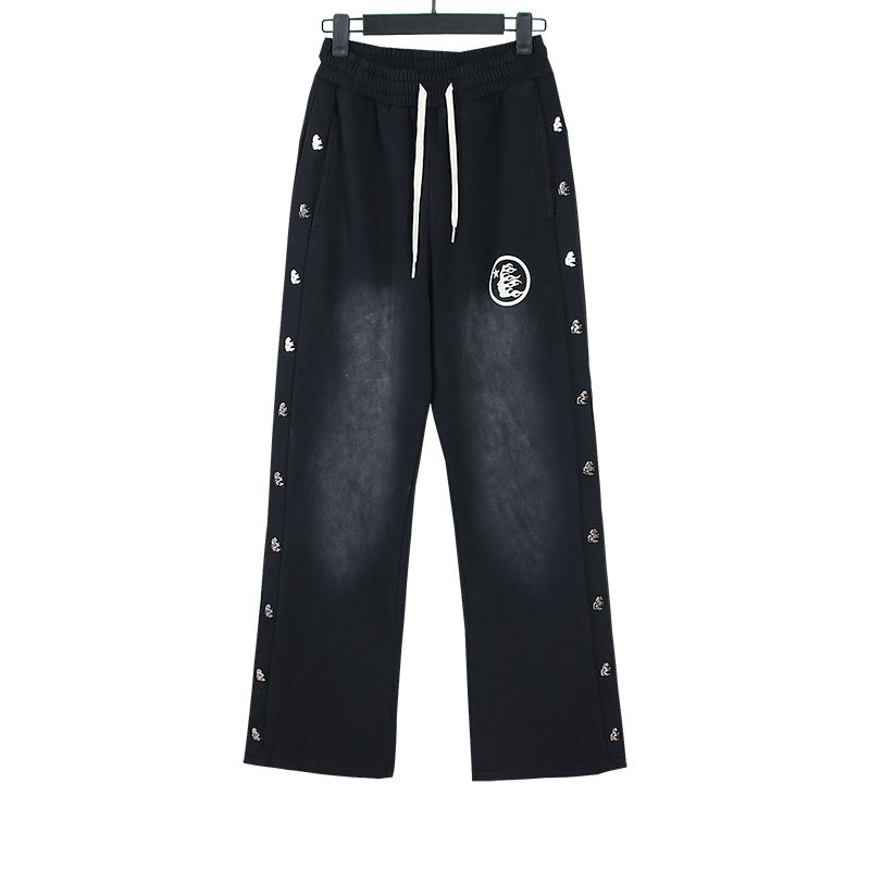 Hellstar Flame Logo Washed Sweatpants — front