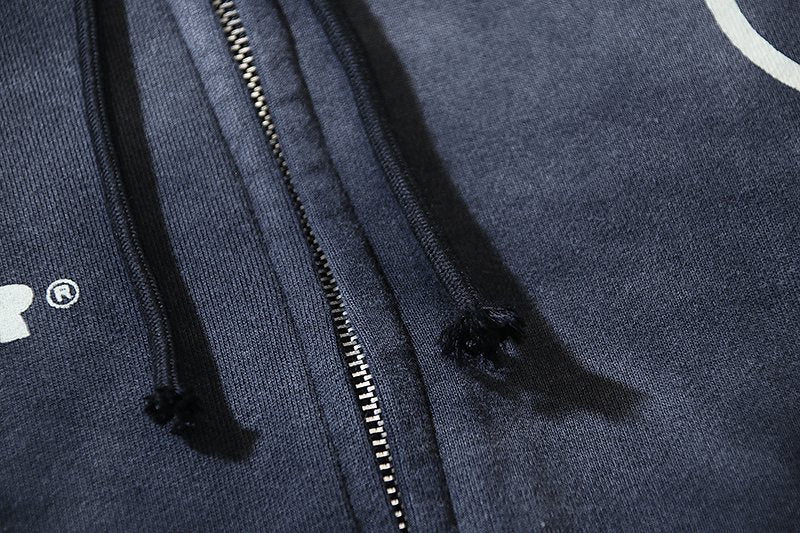 Hellstar Washed Splatter Zip Hoodie — detail