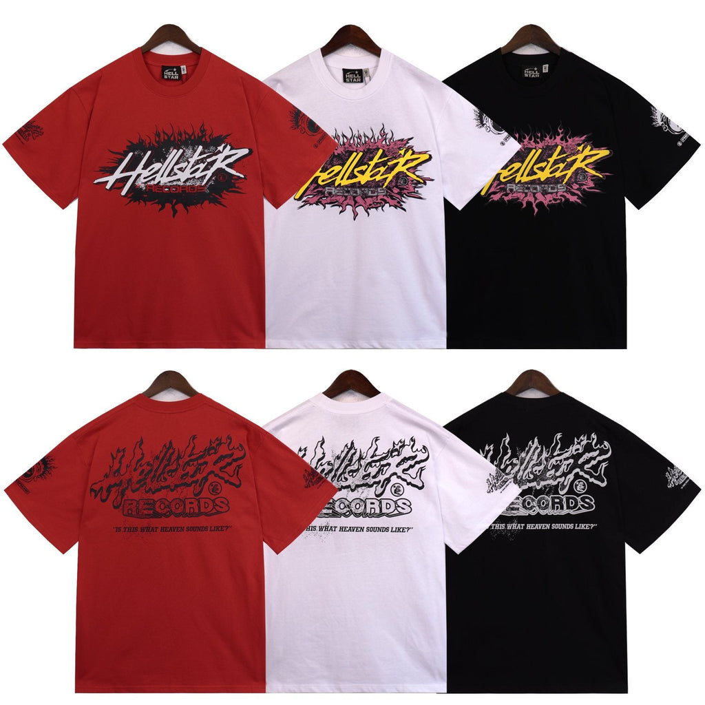Hellstar Records Flame Graphic T-Shirt — comparison