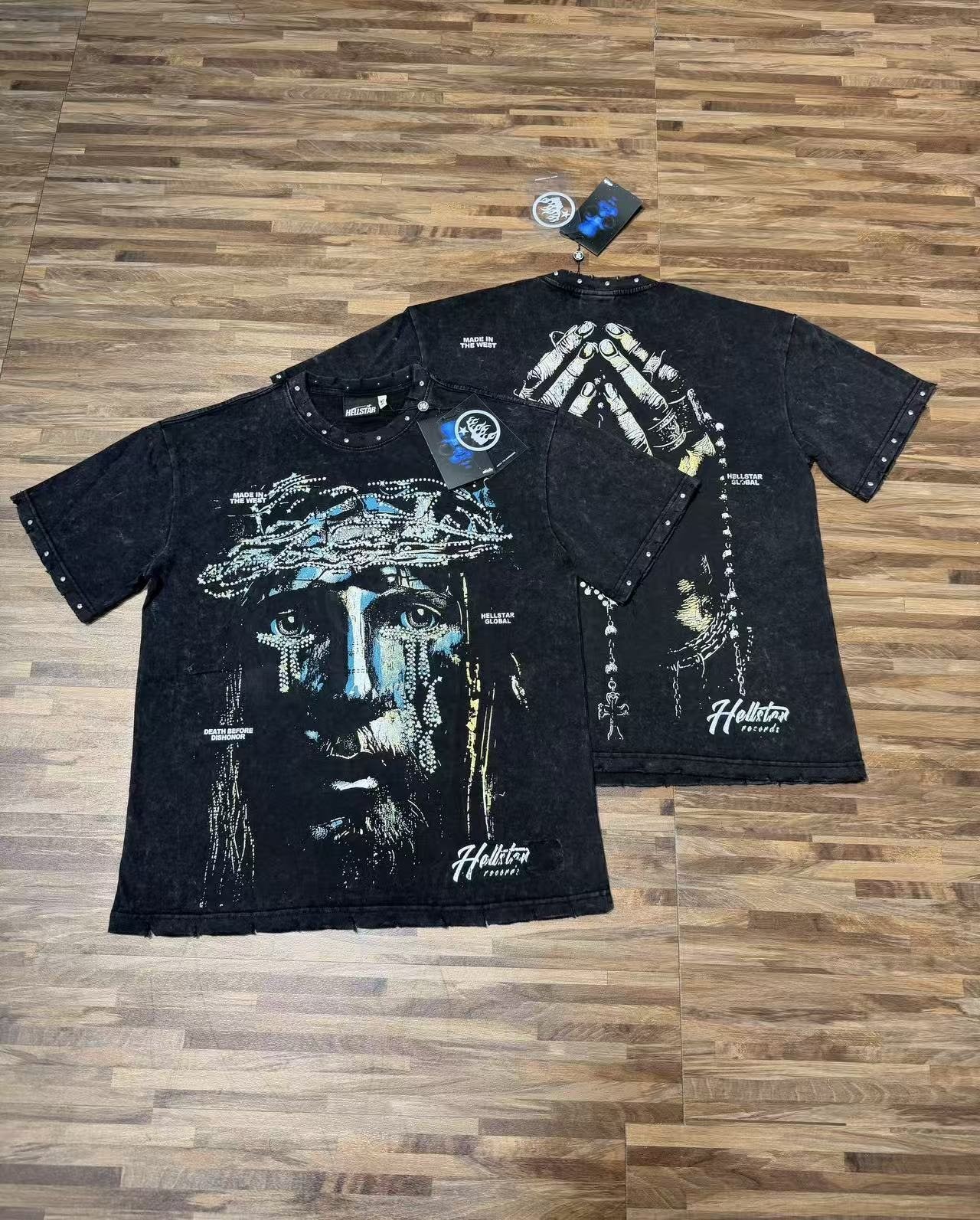 Hellstar Death Before Dishonor Graphic Short-Sleeve T-Shirt — context