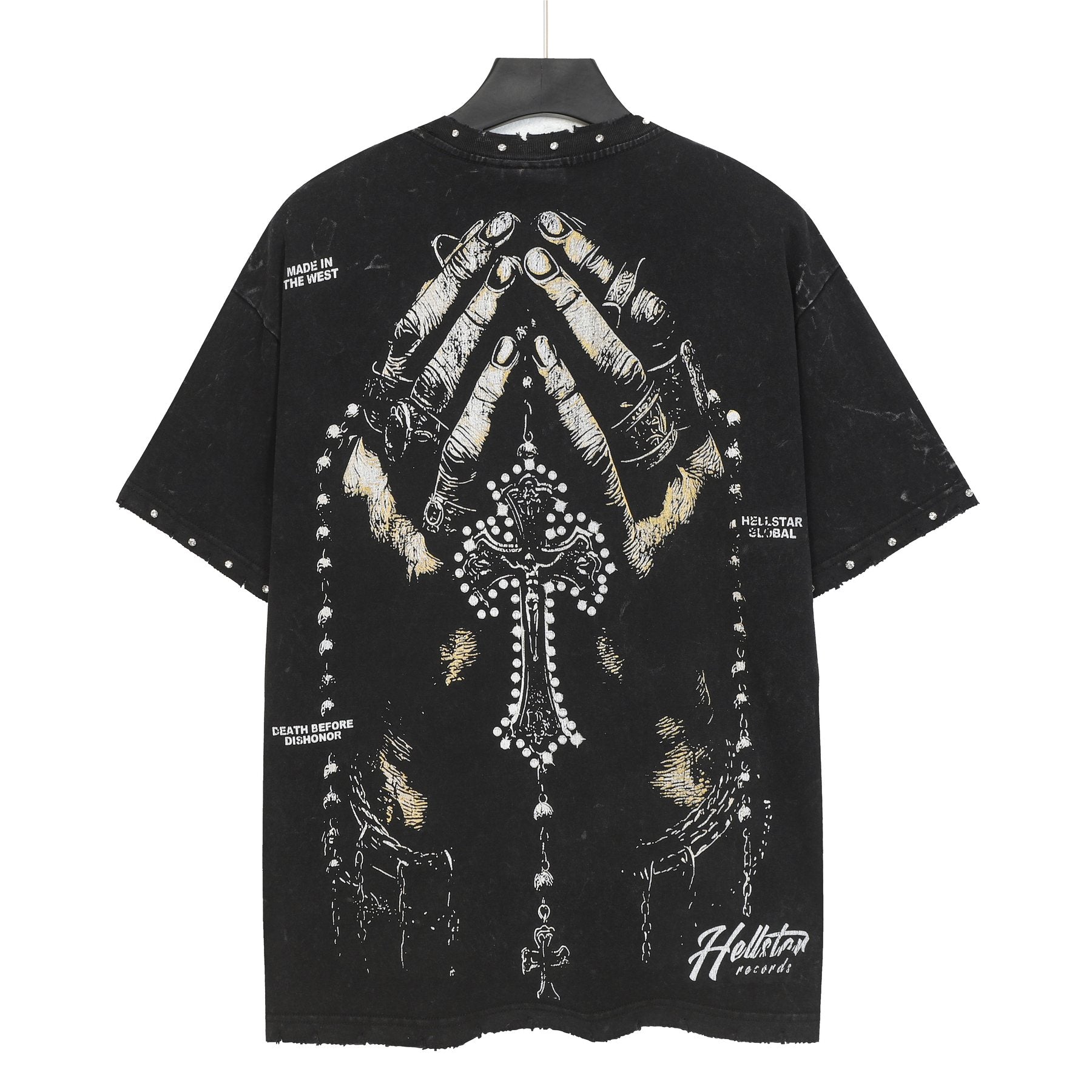 Hellstar Death Before Dishonor Graphic Short-Sleeve T-Shirt — back