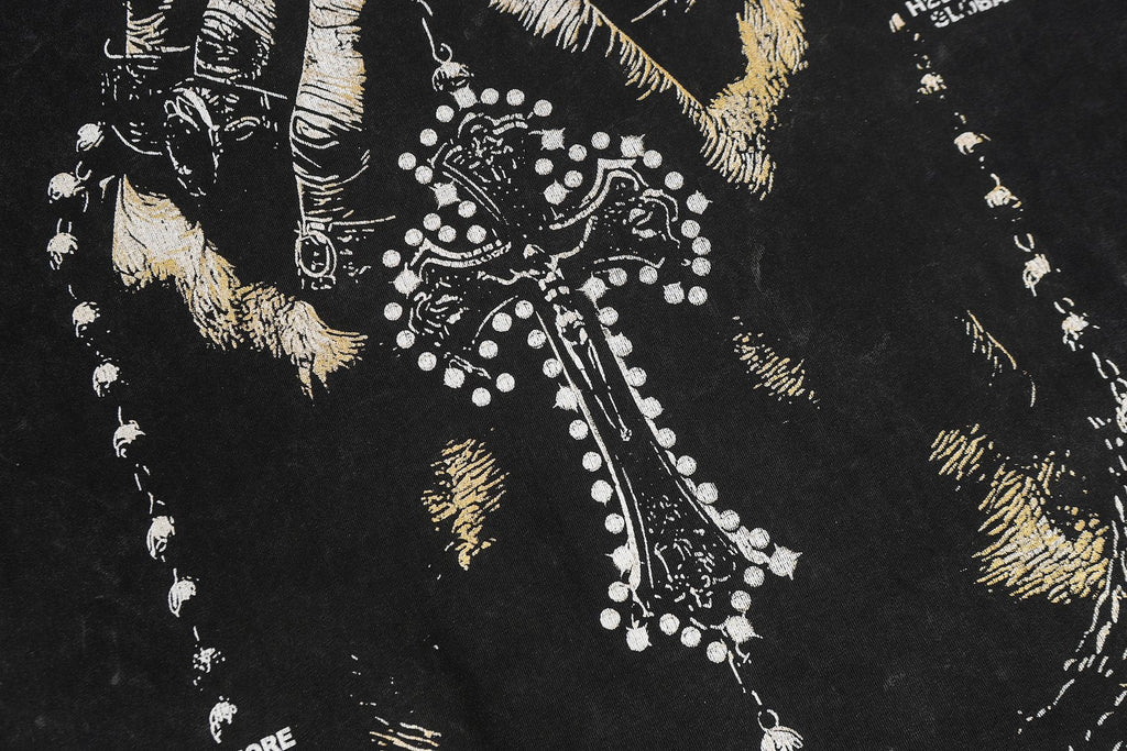 Hellstar Death Before Dishonor Graphic Short-Sleeve T-Shirt — detail