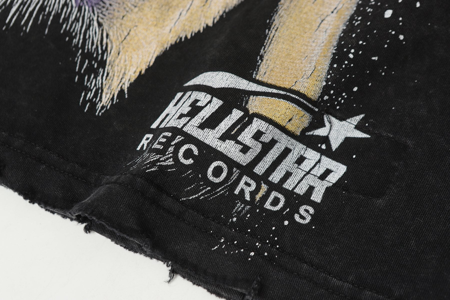 Hellstar Bigger Than Satan Studded Graphic T-Shirt — detail