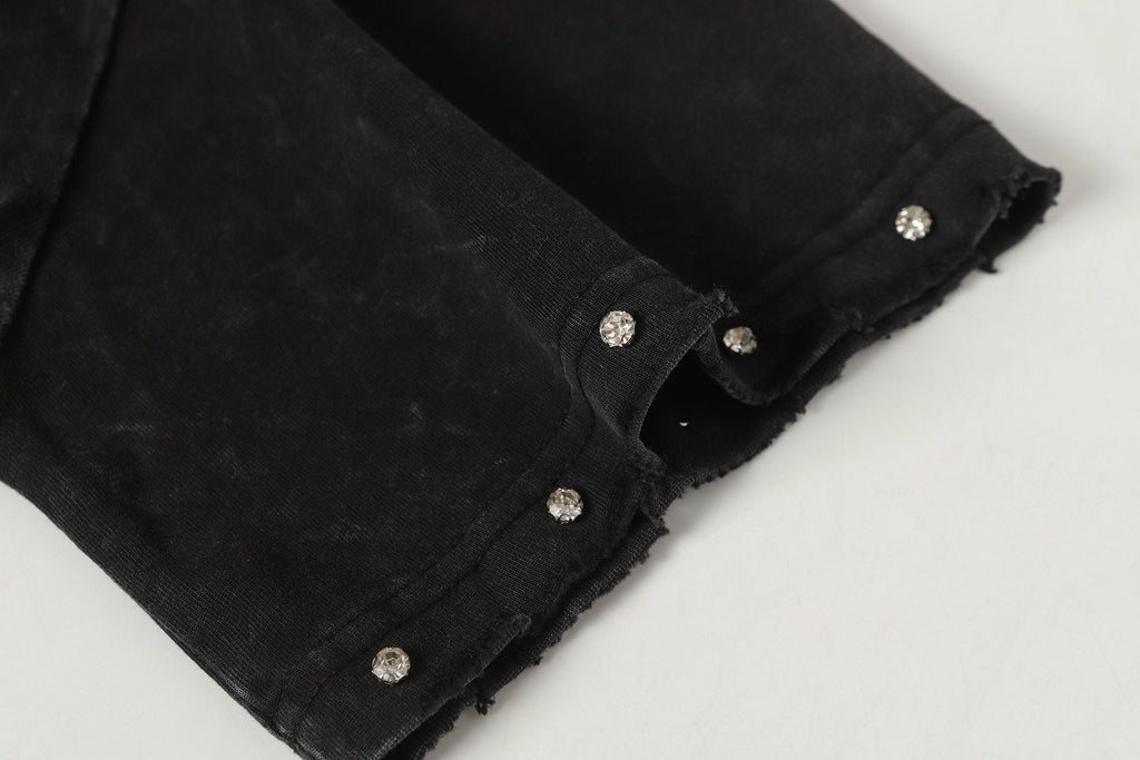 Hellstar Bigger Than Satan Studded Graphic T-Shirt — detail