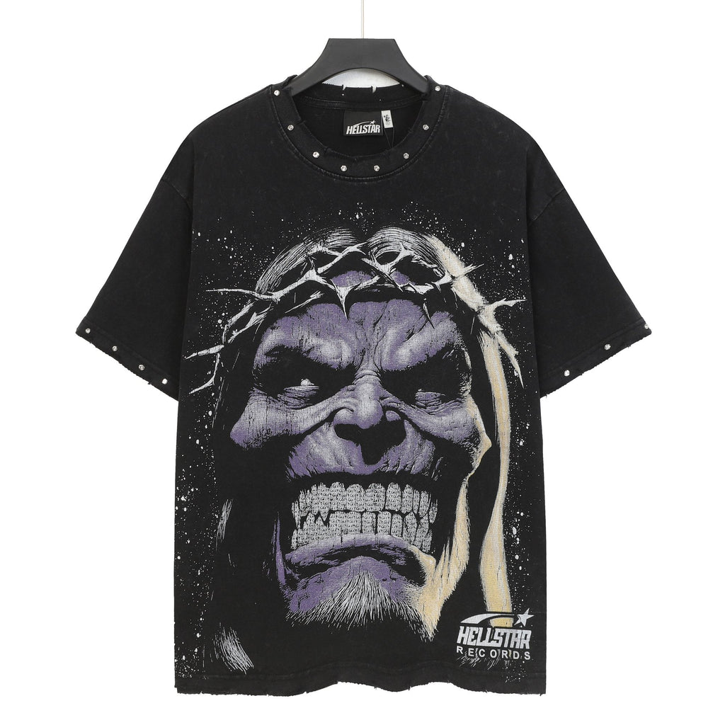 Hellstar Bigger Than Satan Studded Graphic T-Shirt — hero